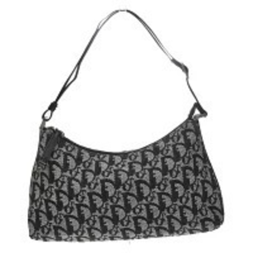 Christian Dior Monogram Shoulder Bag Pochette Black